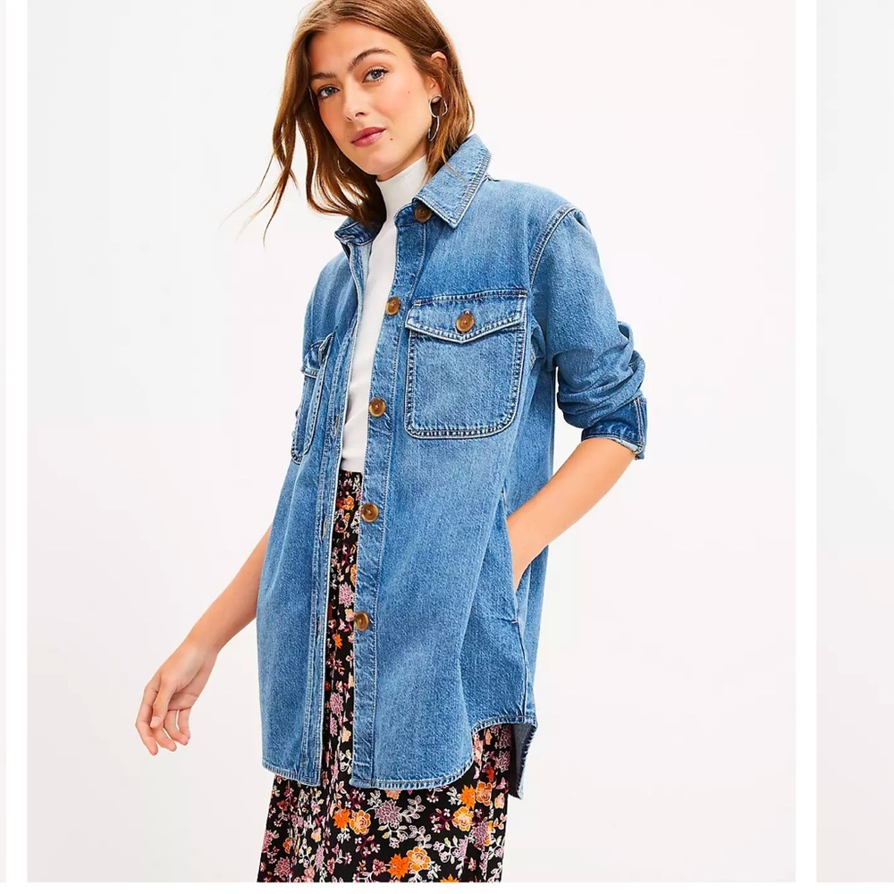 Denim Shirt Jacket

Women's Blue Denim Jacket